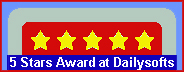 Jack the Shredder: 5 Stars Award at dailysofts.com !